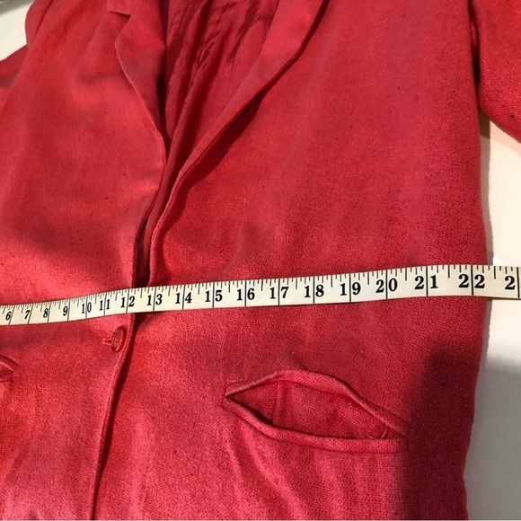 Jennings by Lyndal refsnes silk orange silk blazer front pocket size:14 - Picture 6 of 16